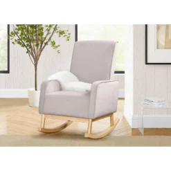 Delta Children Drew Rocking Chair - Cloud Gray And Natural -Graco Shop GUEST 00754116 2822 418a 8513 2102b9b0bd23