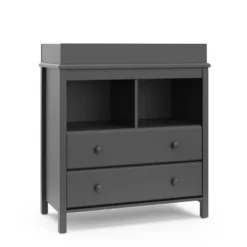 Storkcraft Alpine 2 Drawer Dresser With Removable Changing Table Topper -Graco Shop GUEST 0127125d a363 4b76 9f47 59ab9cf331ac