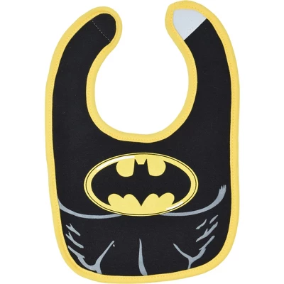 DC Comics Justice League Batman Superman Green Lantern The Flash Aquaman Baby Boys 6 Pack Bib 5 DC Comics Justice League Batman Superman Green Lantern The Flash Aquaman Baby Boys 6 Pack Bib - Image 5