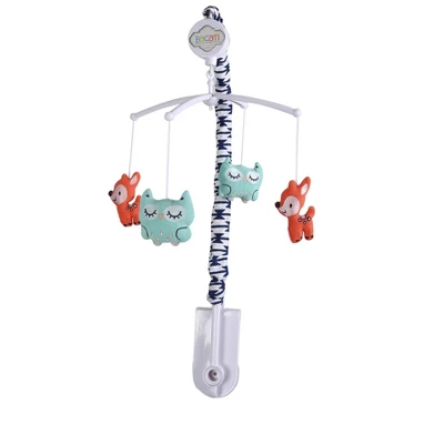 Bacati - Emma Coral Mint Navy 10 Pc Crib Bedding Set With Long Rail Guard Cover 2 Bacati - Emma Coral Mint Navy 10 Pc Crib Bedding Set With Long Rail Guard Cover - Image 2