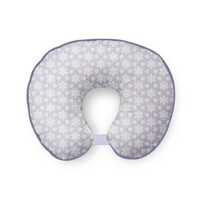 Bacati - 3 Pc Petals/Floral Lilac Muslin Hugster Feeding & Infant Support Nursing Pillow With 2 Removable Zippered Covers 1 Bacati - 3 Pc Petals/Floral Lilac Muslin Hugster Feeding & Infant Support Nursing Pillow With 2 Removable Zippered Covers