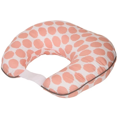 Bacati - 3 Pc Ikat Zigzag Coral Dots Muslin Hugster Feeding & Infant Support Nursing Pillow Nursing Pillow With Insert 4 Bacati - 3 Pc Ikat Zigzag Coral Dots Muslin Hugster Feeding & Infant Support Nursing Pillow Nursing Pillow With Insert - Image 4