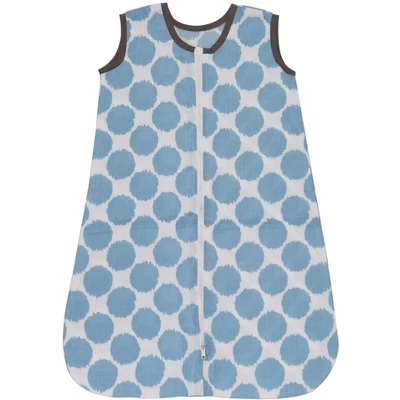 Bacati - Ikat Dots Zebra Blue Grey Boys 4 Pc Crib Set With Muslin Sleeping Sack 4 Bacati - Ikat Dots Zebra Blue Grey Boys 4 Pc Crib Set With Muslin Sleeping Sack - Image 4