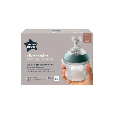 Tommee Tippee Closer To Nature Silicone Baby Bottle - 5oz - 2pk 7 Tommee Tippee Closer To Nature Silicone Baby Bottle - 5oz - 2pk - Image 7