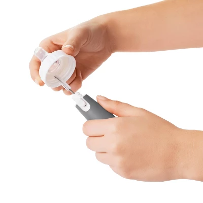 OXO Tot On-The-Go Drying Rack With Bottle Brush - Gray 5 OXO Tot On-The-Go Drying Rack With Bottle Brush - Gray - Image 5