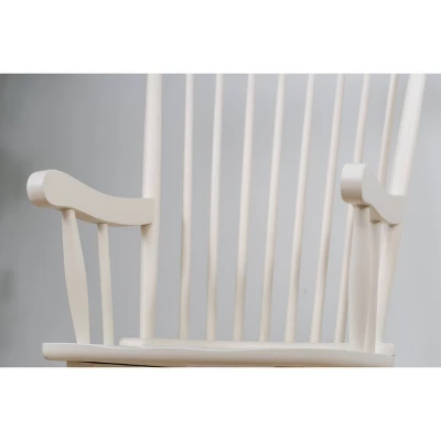 Gift Mark Modern Wooden Rocking Chair - White 2 Gift Mark Modern Wooden Rocking Chair - White - Image 2