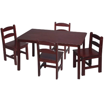 5pc Kids' Rectangle Table And Chair Set - Gift Mark 5 5pc Kids' Rectangle Table And Chair Set - Gift Mark - Image 5