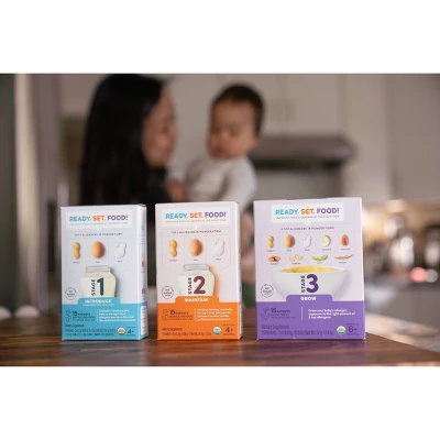 Ready, Set, Food! Early Allergen Introduction Mixins Baby Meals - Stage 2 - 15 Days - 1.2oz 3 Ready, Set, Food! Early Allergen Introduction Mixins Baby Meals - Stage 2 - 15 Days - 1.2oz - Image 3