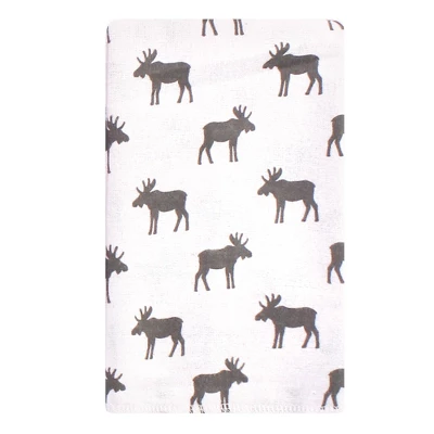 Hudson Baby Infant Boy Cotton Flannel Burp Cloths, Plaid Moose, One Size 1 Hudson Baby Infant Boy Cotton Flannel Burp Cloths, Plaid Moose, One Size