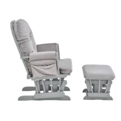Suite Bebe Mason Glider And Ottoman - Gray Wood And Light Gray Fabric -Graco Shop GUEST 0f5f9768 9f60 4725 a371 a696afee6f42