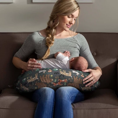 Boppy Original Support Nursing Pillow - Green Forest Animal 1 Boppy Original Support Nursing Pillow - Green Forest Animal