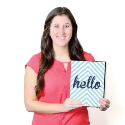 Big Dot Of Happiness Hello Little One - Blue And Silver - Baby Boy Nursery Wall Art & Kids Room Decor - Gift Ideas - 7.5 X 10 Inches - Set Of 3 Prints -Graco Shop GUEST 0fea6d16 c13d 40c6 ba3e 312d864d2cc9