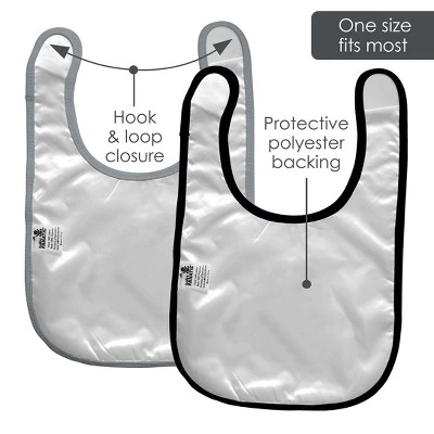 Baby Fanatic Officially Licensed Unisex Baby Bibs 2 Pack - NFL Las Vegas Raiders 2 Baby Fanatic Officially Licensed Unisex Baby Bibs 2 Pack - NFL Las Vegas Raiders - Image 2