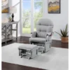 Suite Bebe Mason Glider & Ottoman - Gray/Oyster