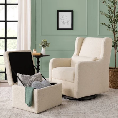 Carter's By DaVinci Adrian Swivel Glider With Storage Ottoman 7 Carter's By DaVinci Adrian Swivel Glider With Storage Ottoman - Image 7