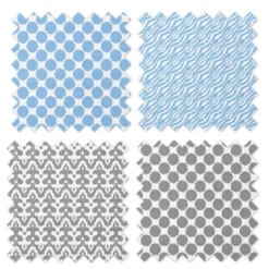 Bacati - Ikat Blue/Gray Swaddling Muslin Blankets Set Of 4 -Graco Shop GUEST 1355df26 c108 4ded 9765 4a40b1e98e56