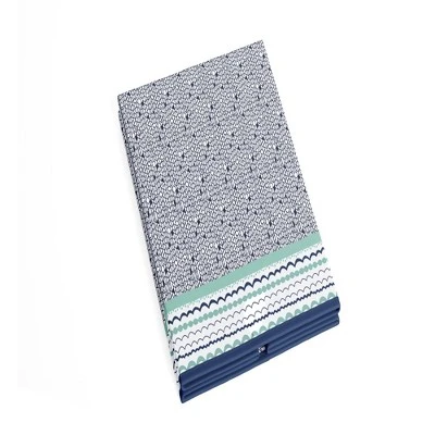 Bacati - Noah Mint/Navy Collapsible Laundry Hamper 3 Bacati - Noah Mint/Navy Collapsible Laundry Hamper - Image 3