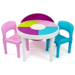 3pc Kids' 2 In 1 Round Activity Table With Chairs - Humble Crew 15 3pc Kids' 2 In 1 Round Activity Table With Chairs - Humble Crew -Graco Shop GUEST 14419700 bcef 484a b35d 18ffd2827710