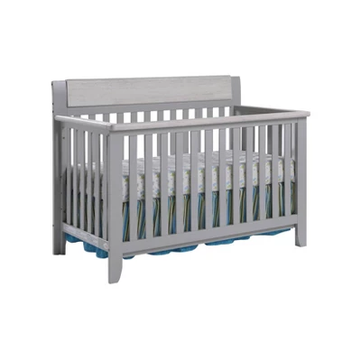 Suite Bebe Hayes 4-in-1 Convertible Crib - Gray/Weathered Granite 2 Suite Bebe Hayes 4-in-1 Convertible Crib - Gray/Weathered Granite - Image 2
