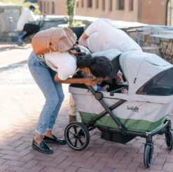Larktale Caravan Coupe - Compact 2-Seater Stroller Wagon With Small Fold - Adjustable Canopies Included - Gray/Green -Graco Shop GUEST 14c388aa d5d7 4f47 bd6b 783d7357acfd