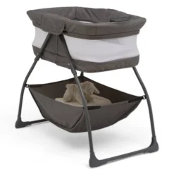Delta Children TravelMate Compact Fold Bassinet - Gray Tweed -Graco Shop GUEST 14de89e2 7ec9 4408 9f15 867243e7778a