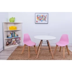 3pc Modern Kids' Round Table And Chair Set - Gift Mark 8 3pc Modern Kids' Round Table And Chair Set - Gift Mark -Graco Shop GUEST 16f863ae af57 44ef 84cd cdf087215044