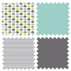 Bacati - Elephants Mint/Yellow/Gray 4 Pc Toddler Bedding Set -Graco Shop GUEST 18716541 19f4 4ed9 868d 851f40fb2f5e 1