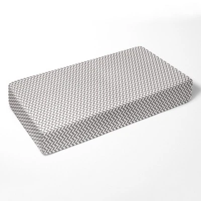 Bacati - Herringbone Gray Muslin 100 Percent Cotton Universal Baby US Standard Crib Or Toddler Bed Fitted Sheet 1 Bacati - Herringbone Gray Muslin 100 Percent Cotton Universal Baby US Standard Crib Or Toddler Bed Fitted Sheet