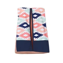 Bacati - Emma Coral Mint Navy 6 Pc Crib Bedding Set With Long Rail Guard Cover -Graco Shop GUEST 1a2d3a1c 0c54 4795 82f6 41a7eceb42dc