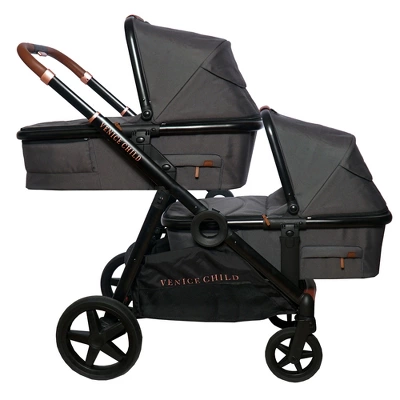 Venice Child Maverick Stand Alone Bassinet For Single To Double Stroller (Not Included) With Side Storage Pocket And Sun Guard Canopy, Eclipse Black 3 Venice Child Maverick Stand Alone Bassinet For Single To Double Stroller (Not Included) With Side Storage Pocket And Sun Guard Canopy, Eclipse Black - Image 3