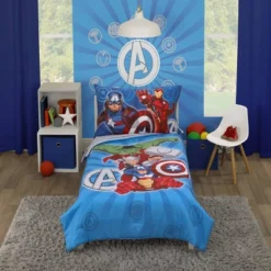 4pc Toddler Marvel Team Avengers Bedding Set -Graco Shop GUEST 22a3242e 9920 45bf ab23 8b7e8d97a68b