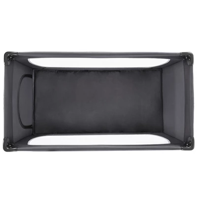 Hauck Dream'n Play Plus Compact Foldable Travel Cot For Babies And Toddlers Up To 33 Pounds, With Side Hatch And Transport Bag Included, Grey 3 Hauck Dream'n Play Plus Compact Foldable Travel Cot For Babies And Toddlers Up To 33 Pounds, With Side Hatch And Transport Bag Included, Grey - Image 3