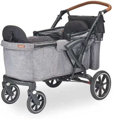 Larktale Sprout Single-to-Double Stroller/Wagon - Expandable And Foldable Stroller Wagon With Canopy, Storage, And Accessories - Nightcliff Stone 1 Larktale Sprout Single-to-Double Stroller/Wagon - Expandable And Foldable Stroller Wagon With Canopy, Storage, And Accessories - Nightcliff Stone
