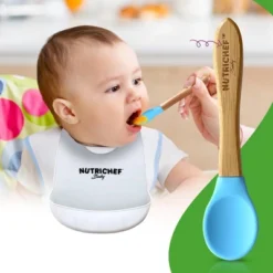 NutriChef 2 Pcs. Bamboo Spoons With Silicone Head For Kids 3 NutriChef 2 Pcs. Bamboo Spoons With Silicone Head For Kids -Graco Shop GUEST 26b4e93c cd41 44c6 a974 4b889fbd063a