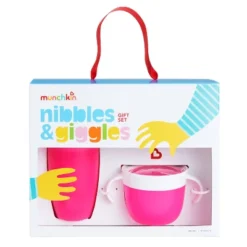 Munchkin Nibbles & Giggles Toddler Miracle Cup And Snack Catcher Feeding Gift Set - Pink - 10oz -Graco Shop GUEST 26e4bfc9 5c3c 4af9 9ddb bda4aaf8fafe