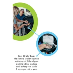 Cozy Cover CozyBaby Stroller Organizer Universal Insulated Storage Caddy Basket With 2 Insulated Cup Holder Carriers And Zippered Pouches, Black -Graco Shop GUEST 282f21b3 709c 49c3 a3a4 c15153b29ea3