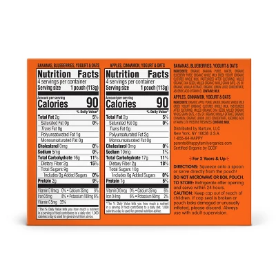 HappyTot Super Mornings Pouches - 8pk 2 HappyTot Super Mornings Pouches - 8pk - Image 2