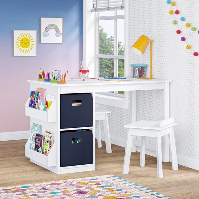 Kids' Art Activity Table With Storage White - RiverRidge Home 3 Kids' Art Activity Table With Storage White - RiverRidge Home - Image 3