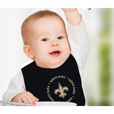 Baby Fanatic Officially Licensed Unisex Baby Bibs 2 Pack - NFL New Orleans Saints 5 Baby Fanatic Officially Licensed Unisex Baby Bibs 2 Pack - NFL New Orleans Saints - Image 5