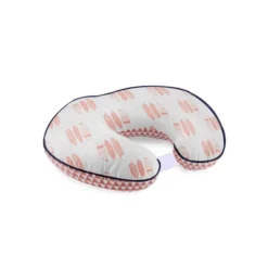Bacati - 3 Pc Olivia Tribal Coral/Navy Feathers/Triangles Muslin Hugster Feeding & Infant Support Nursing Pillow With 2 Removable Zippered Covers -Graco Shop GUEST 2ccae46b 355d 4f0a 886a 66b57ff32141