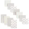 Luvable Friends Unisex Baby Cotton Flannel Burp Cloths And Receiving Blankets, 11-Piece, Koala, One Size