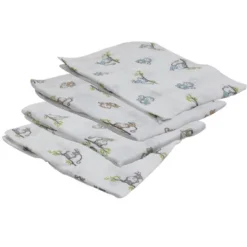Bacati - Happy Monkeys Blue/Green/Gray Boys Muslin Swaddling Blankets Set Of 4 6 Bacati - Happy Monkeys Blue/Green/Gray Boys Muslin Swaddling Blankets Set Of 4 -Graco Shop GUEST 316ed335 9692 49be 9fef eeab80ffd562