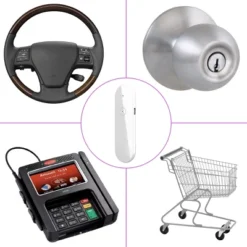 Brentwood Portable USB Multifunctional Hand Held UV Sanitizer Sterilizer Wand In White