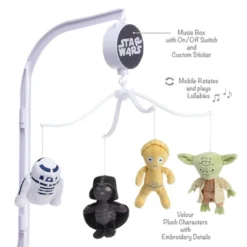 Lambs & Ivy Star Wars Classic Musical Baby Crib Mobile Soother Toy -Graco Shop GUEST 31e45187 add9 41c3 9b1d 86fe48cb1b90