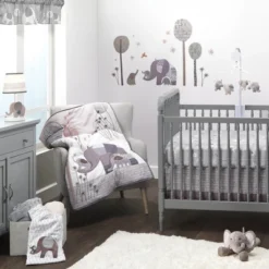 Bedtime Originals Elephant Love Gray 3-Piece Nursery Baby Crib Bedding Set -Graco Shop GUEST 32e11112 ae27 4af5 be37 4b7da2baee9b
