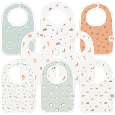 KeaBabies 8-Pack Organic Baby Bibs For Boy, Girl, Drool Bibs, Baby Bib For Girls, Boys, Newborn Teething Bibs 7 KeaBabies 8-Pack Organic Baby Bibs For Boy, Girl, Drool Bibs, Baby Bib For Girls, Boys, Newborn Teething Bibs - Image 7