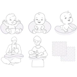 Bacati - 3 Pc Petals/Floral Lilac Muslin Hugster Feeding & Infant Support Nursing Pillow With 2 Removable Zippered Covers 11 Bacati - 3 Pc Petals/Floral Lilac Muslin Hugster Feeding & Infant Support Nursing Pillow With 2 Removable Zippered Covers -Graco Shop GUEST 3408fcb9 c7c0 41c3 9c43 3bf50db3aeac