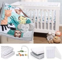 The Peanutshell Wild Kingdom Crib Bedding Set, 3pc To 12 Pc, Safari Animals -Graco Shop GUEST 34240a2f cb46 493d 8658 0f1e223d02d3