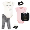 Little Treasure Baby Girl Layette 6-Piece Set, Mama
