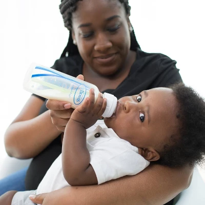 Dr. Brown's Dr. Brown's Options+ Anti-Colic Bottle - Blue And Clear - 8oz/4pk 7 Dr. Brown's Dr. Brown's Options+ Anti-Colic Bottle - Blue And Clear - 8oz/4pk - Image 7